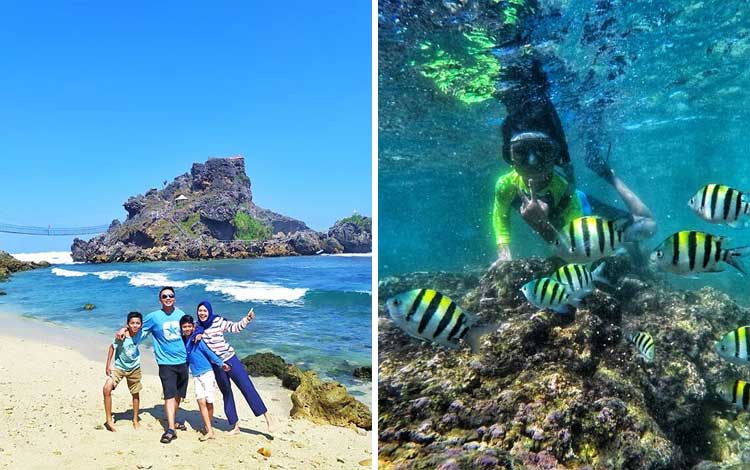Tempat wisata Instagramable di Jogja - Pantai Nglambor