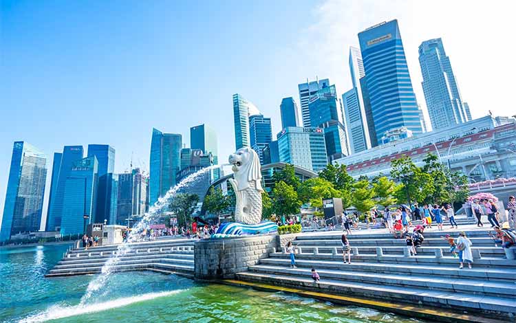 Tempat Wisata Favorit di Singapura - Merlion Park
